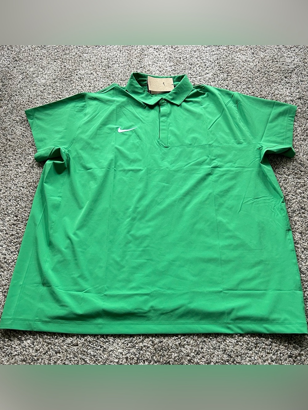 Nike Dri-FIT Woven Coaches Polo Shirt Green Men's Size 3XL Football HF7061-377